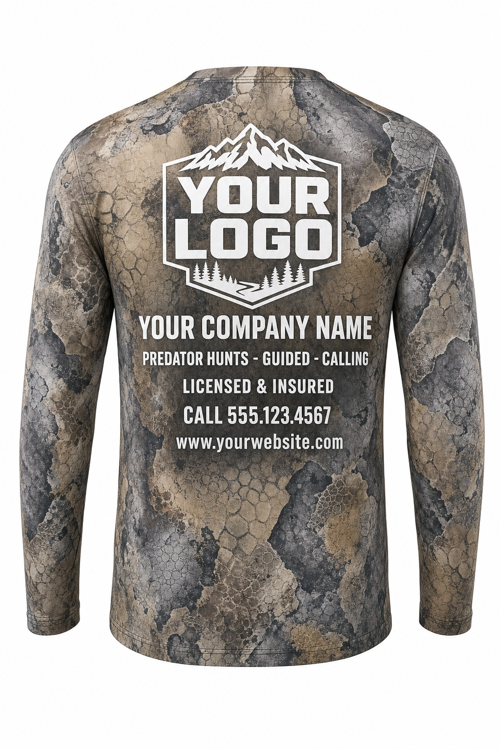 Bobcat Hunting Guide Crew Uniform - custom company logo all-over-print uniform