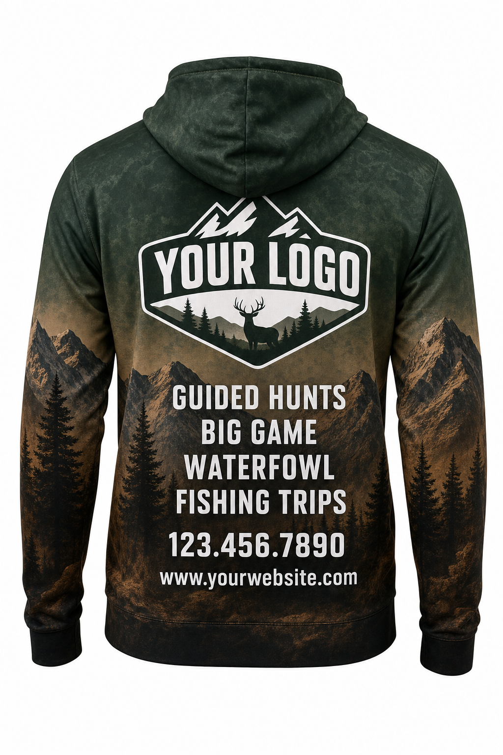 Forest Mountain Ridge — Hunting-Guide Crew Uniform (Custom AOP)