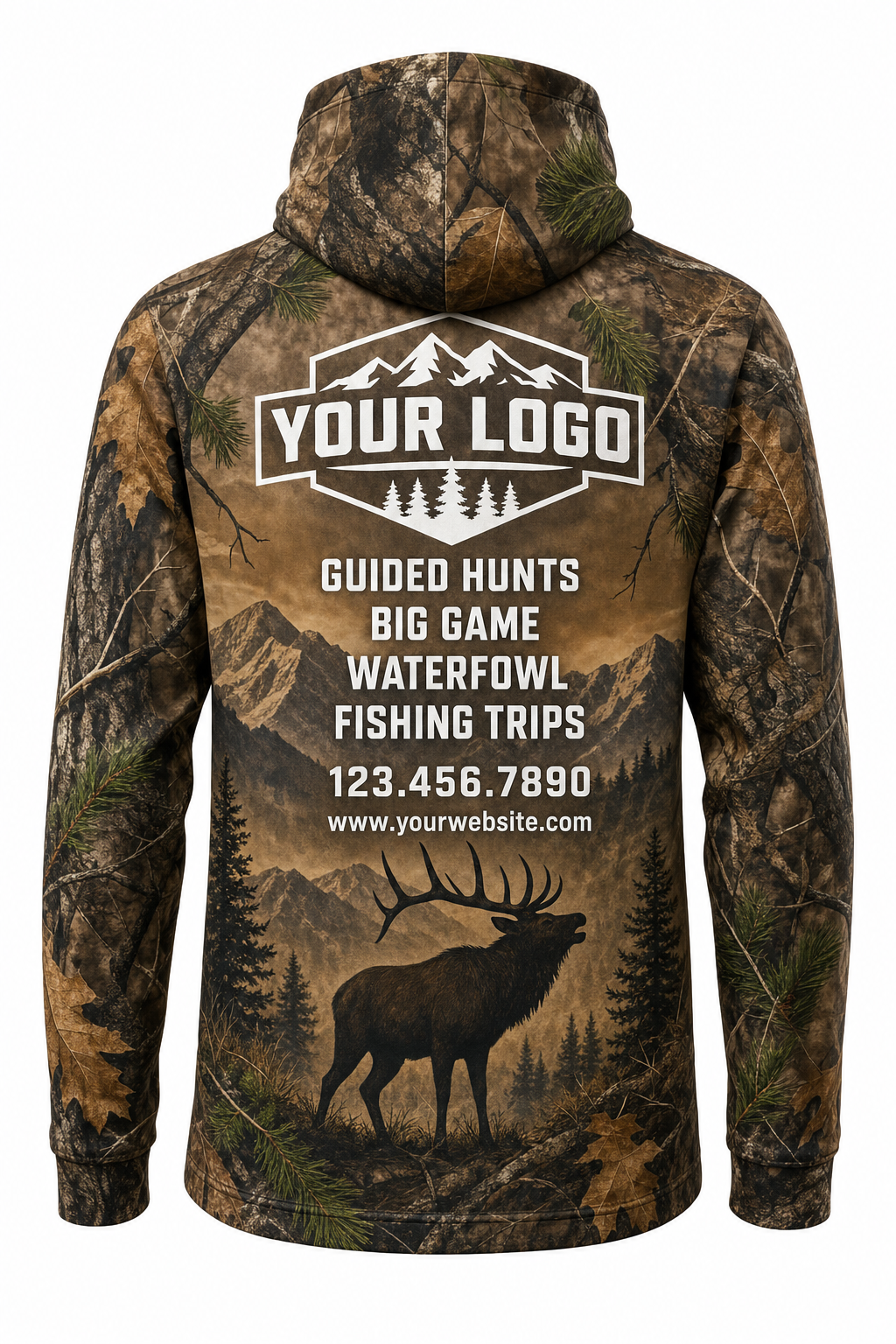 Realtree Elk — Hunting-Guide Crew Uniform (Custom AOP)