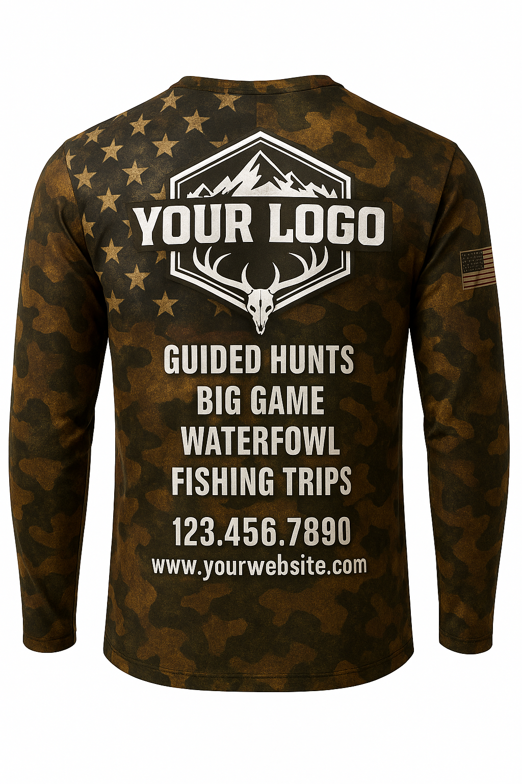 american-flag-camo-hunting-shirt back
