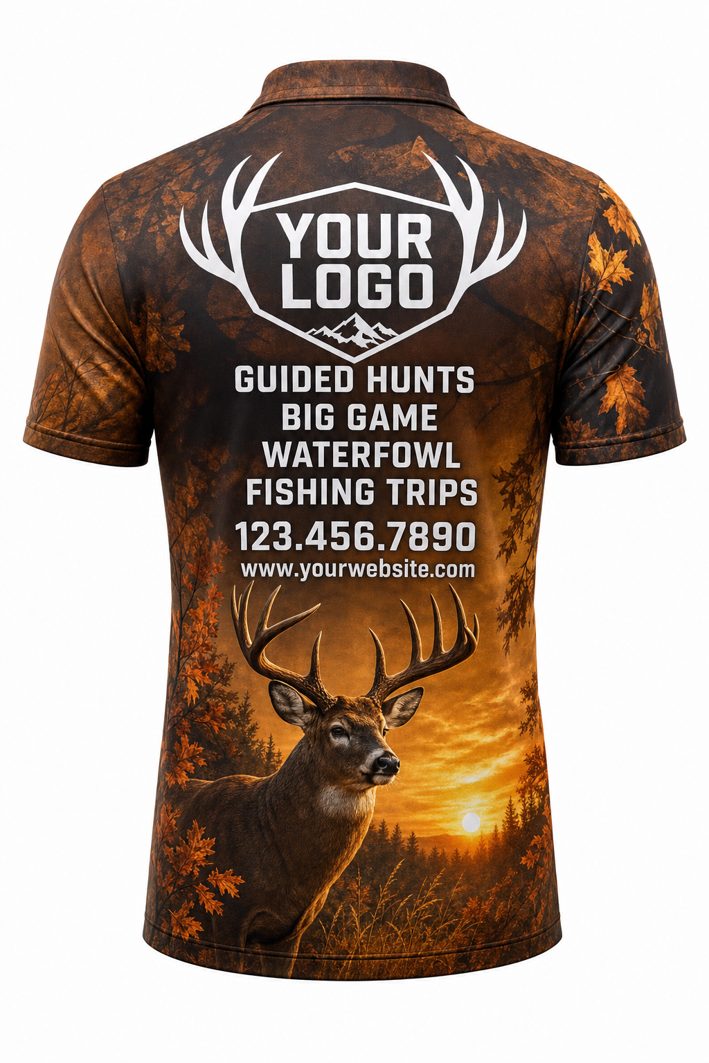 Autumn Buck — Hunting-Guide Crew Uniform (Custom AOP)