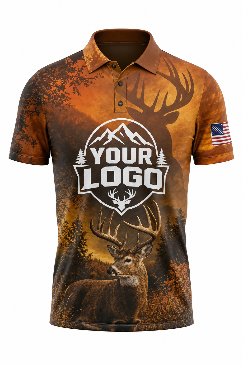 Autumn Buck — Hunting-Guide Crew Uniform (Custom AOP)