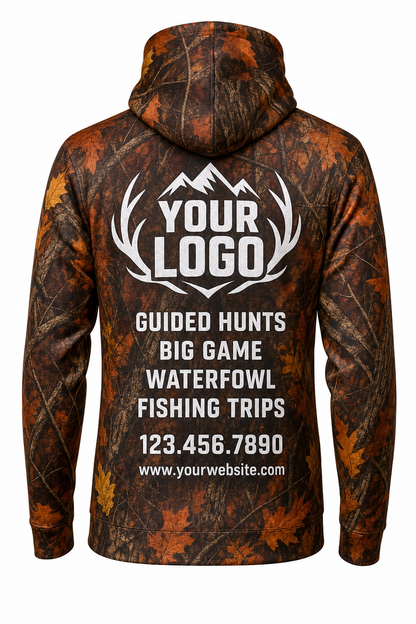 Autumn Camo Texture — Hunting-Guide Crew Uniform (Custom AOP)