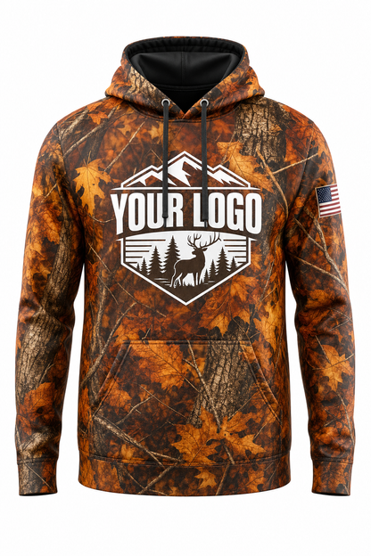 Autumn Camo Texture — Hunting-Guide Crew Uniform (Custom AOP)