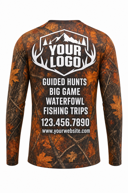 Autumn Camo Texture — Hunting-Guide Crew Uniform (Custom AOP)