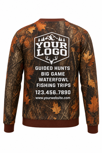 Autumn Camo Texture — Hunting-Guide Crew Uniform (Custom AOP)