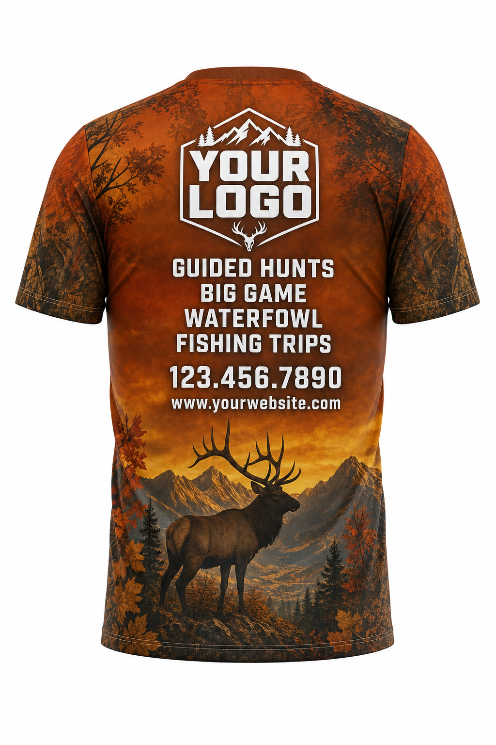 Autumn Elk — Hunting-Guide Crew Uniform (Custom AOP)