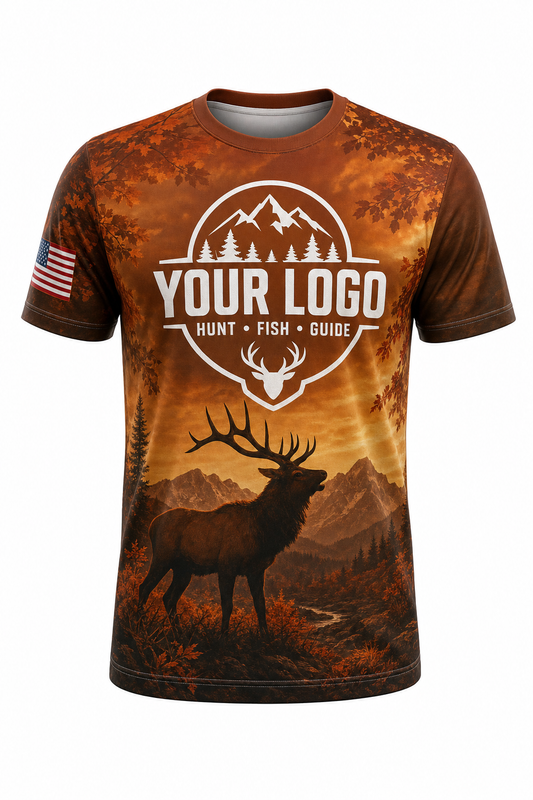 Autumn Elk — Hunting-Guide Crew Uniform (Custom AOP)