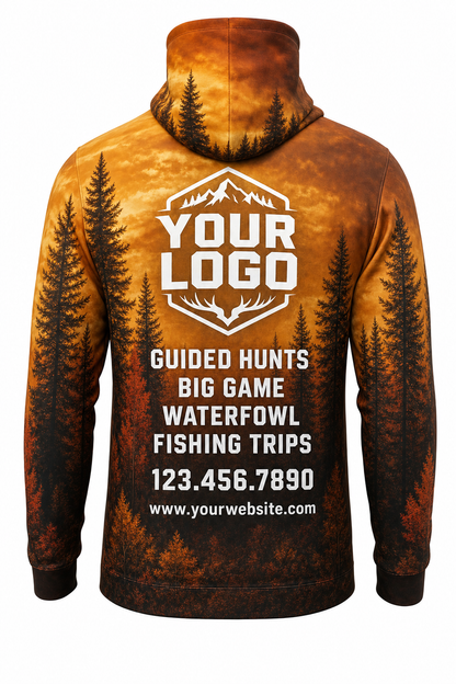 Autumn Pine Forest — Hunting-Guide Crew Uniform (Custom AOP)