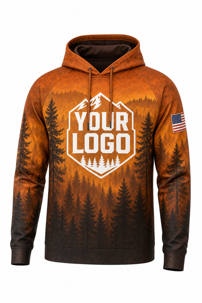 Autumn Pine Forest — Hunting-Guide Crew Uniform (Custom AOP)