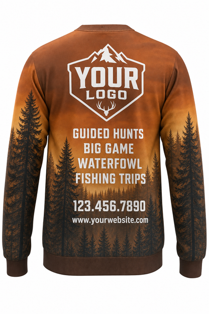 Autumn Pine Forest — Hunting-Guide Crew Uniform (Custom AOP)