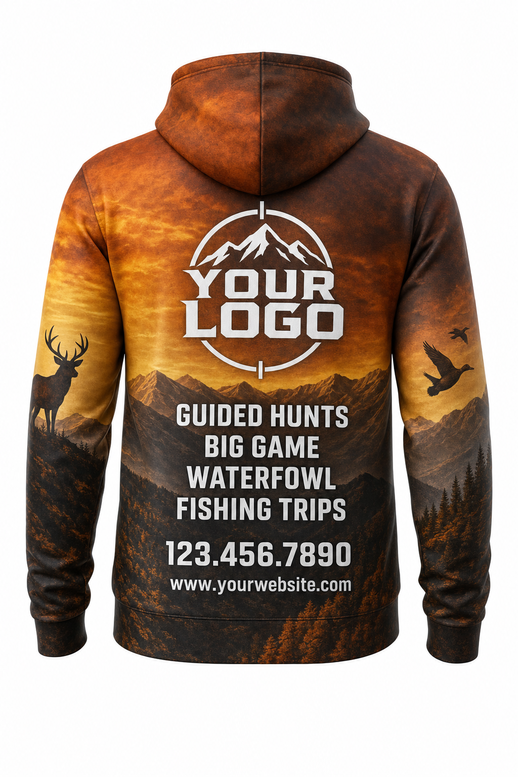 Autumn Mountain Ridge — Hunting-Guide Crew Uniform (Custom AOP)