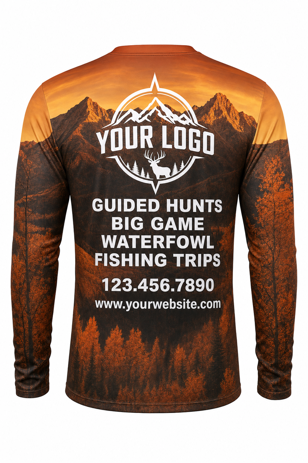Autumn Mountain Ridge — Hunting-Guide Crew Uniform (Custom AOP)
