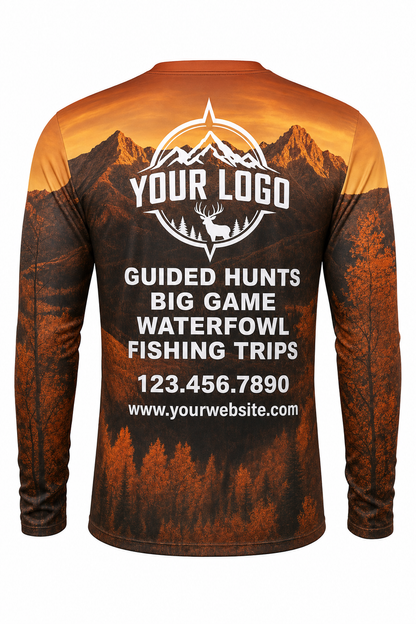 Autumn Mountain Ridge — Hunting-Guide Crew Uniform (Custom AOP)