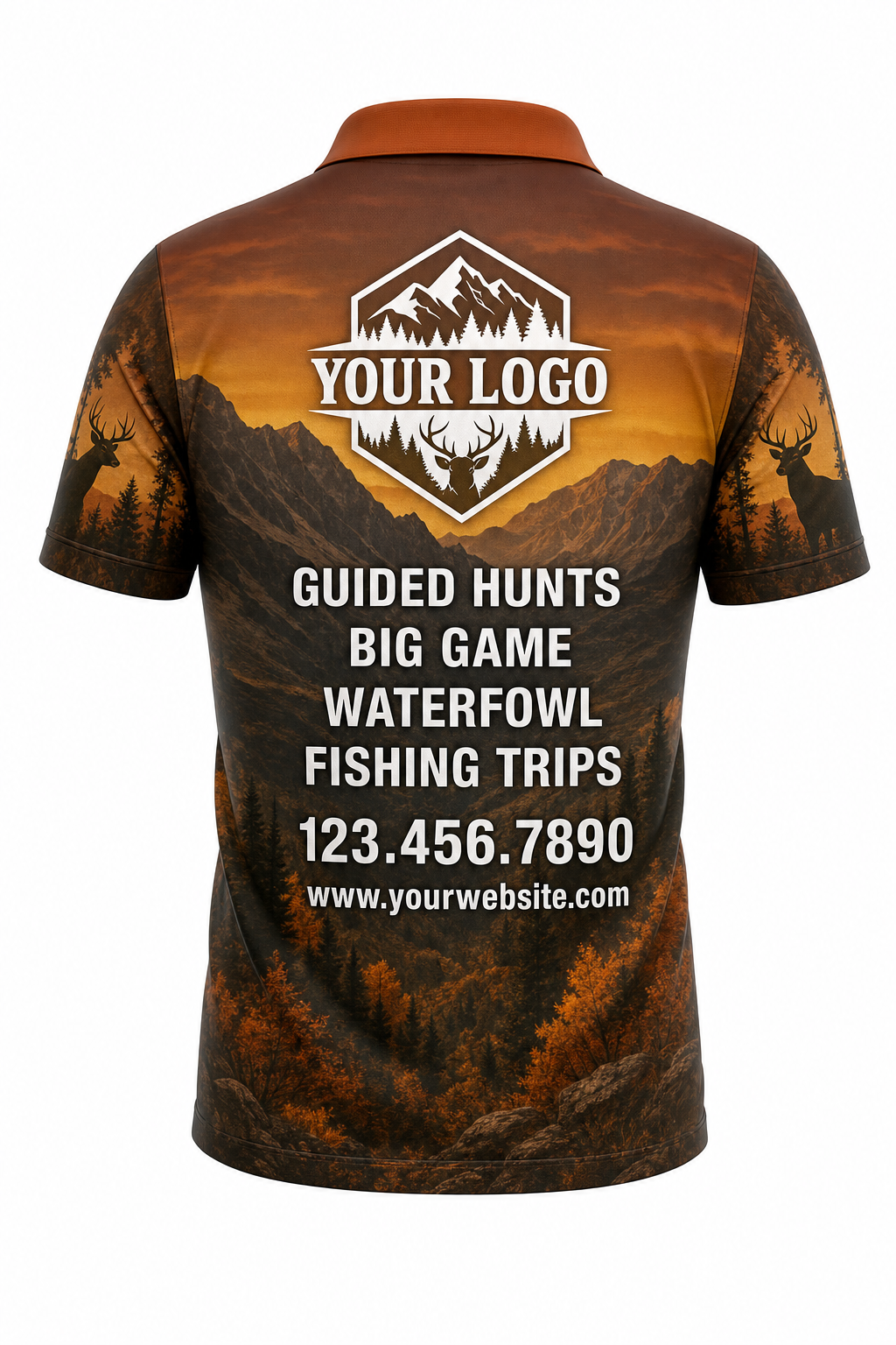 Autumn Mountain Ridge — Hunting-Guide Crew Uniform (Custom AOP)