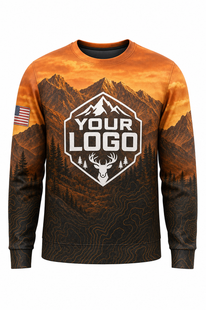 Autumn Mountain Ridge — Hunting-Guide Crew Uniform (Custom AOP)