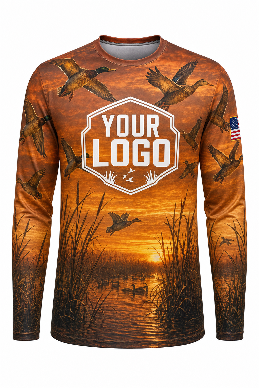 Autumn Waterfowl — Hunting-Guide Crew Uniform (Custom AOP)
