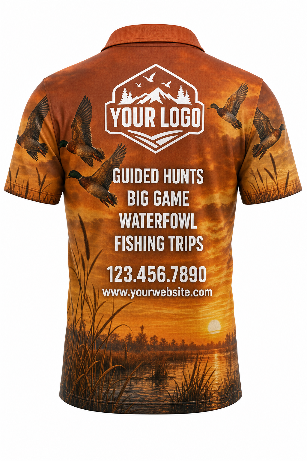 Autumn Waterfowl — Hunting-Guide Crew Uniform (Custom AOP)