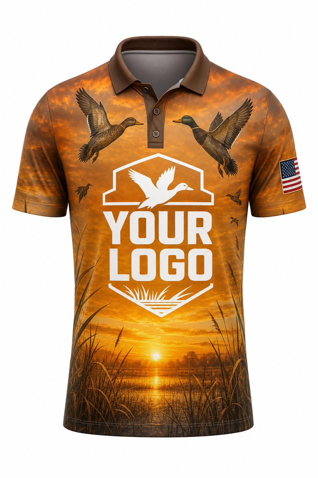 Autumn Waterfowl — Hunting-Guide Crew Uniform (Custom AOP)