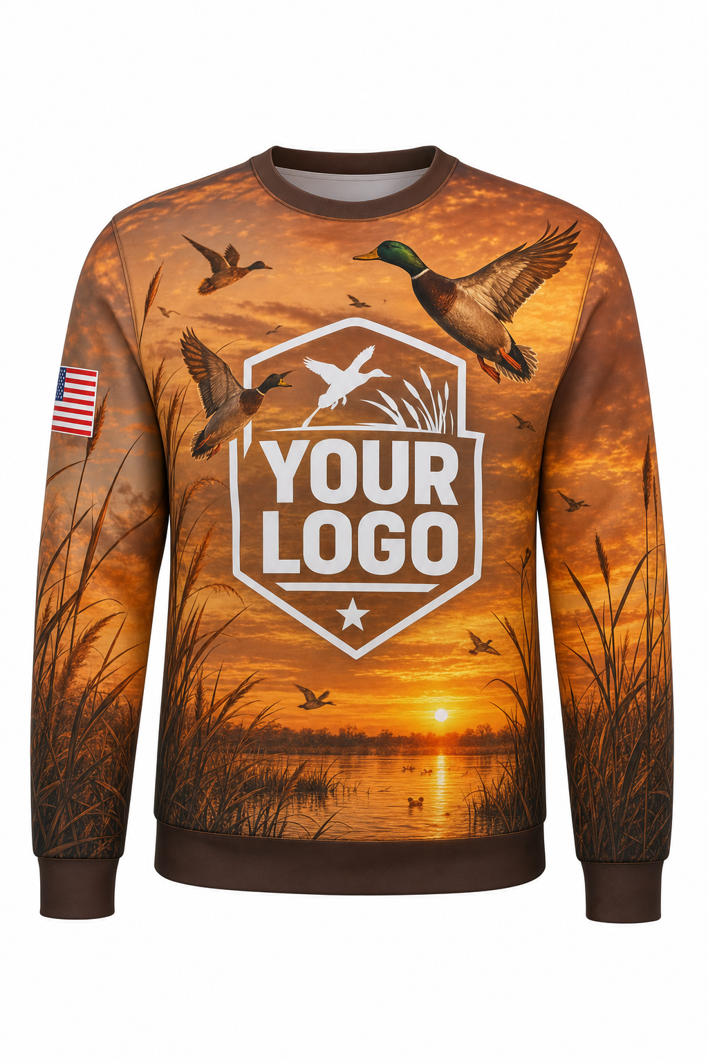 Autumn Waterfowl — Hunting-Guide Crew Uniform (Custom AOP)