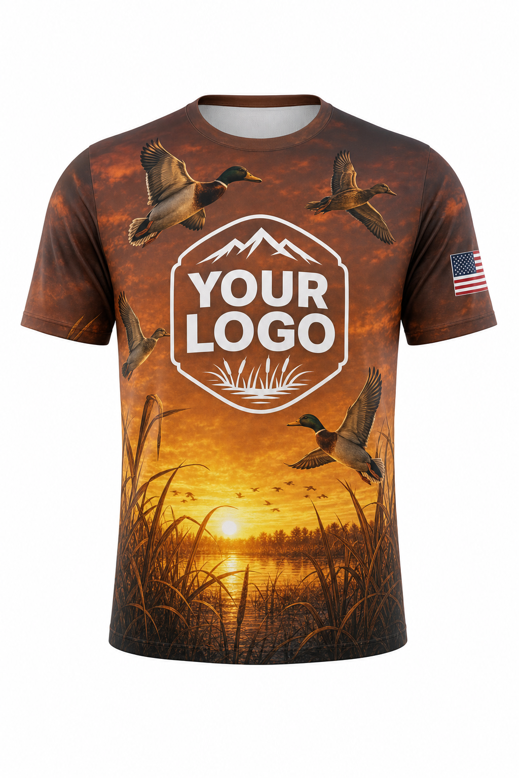 Autumn Waterfowl — Hunting-Guide Crew Uniform (Custom AOP)