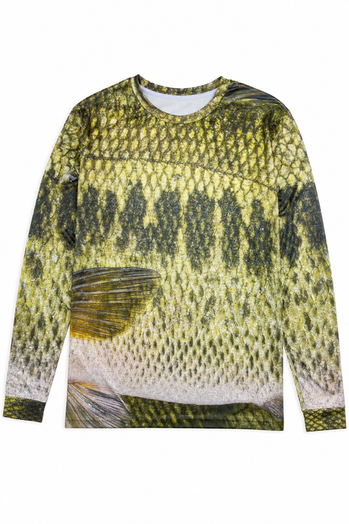 Largemouth Bass Scale Fishing Shirt