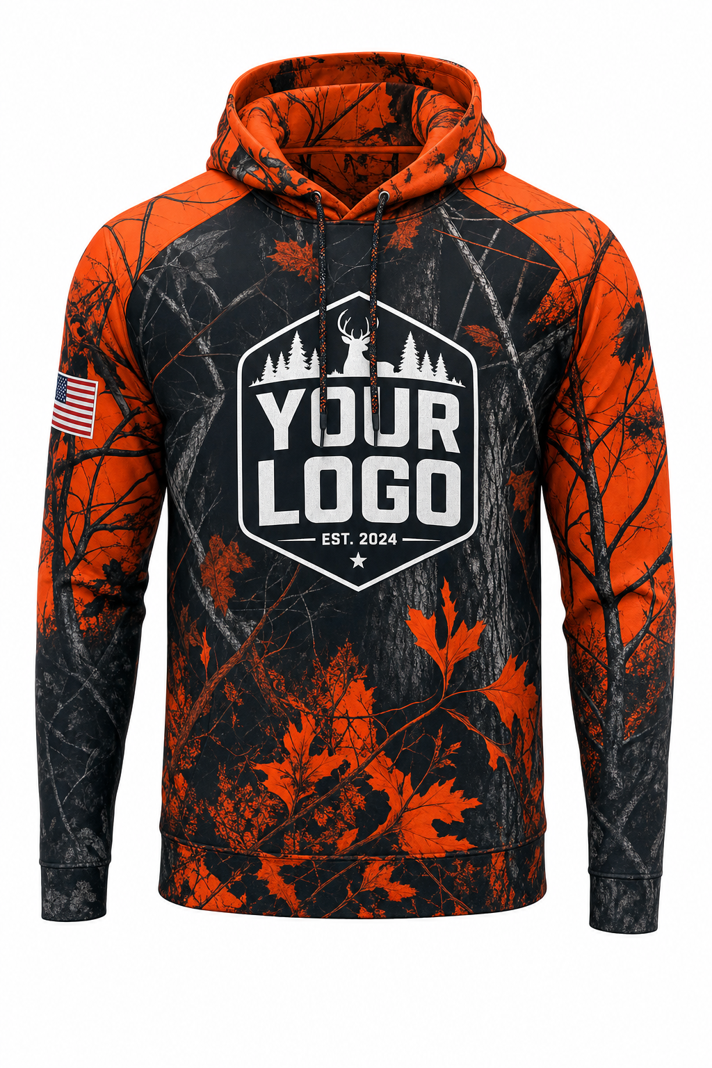 Blaze Camo Texture — Hunting-Guide Crew Uniform (Custom AOP)