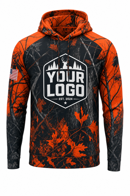 Blaze Camo Texture — Hunting-Guide Crew Uniform (Custom AOP)