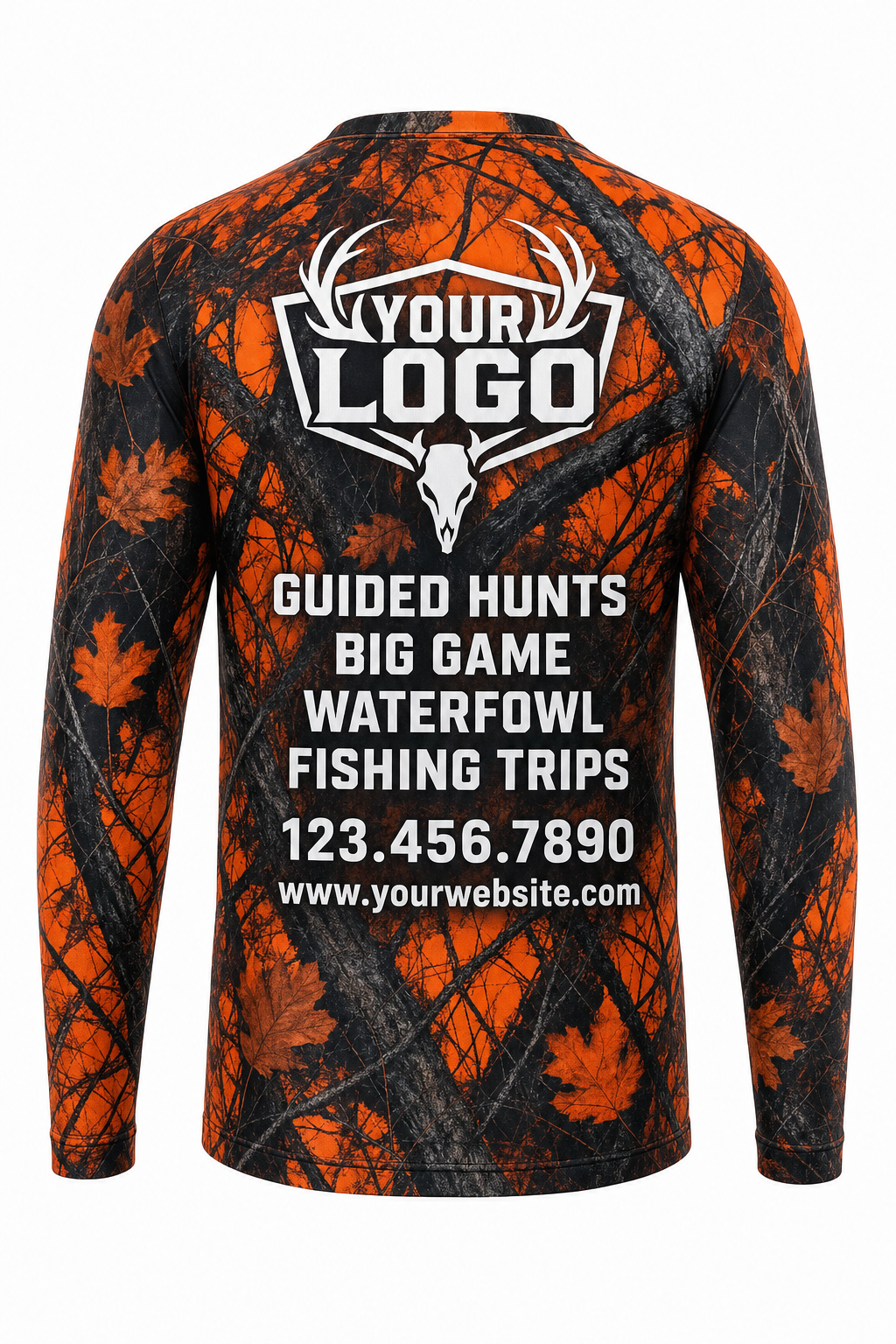 Blaze Camo Texture — Hunting-Guide Crew Uniform (Custom AOP)