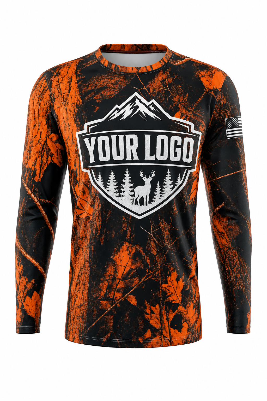 Blaze Camo Texture — Hunting-Guide Crew Uniform (Custom AOP)