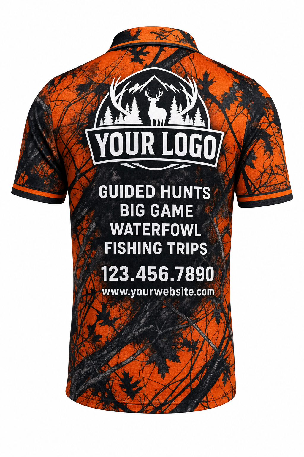 Blaze Camo Texture — Hunting-Guide Crew Uniform (Custom AOP)
