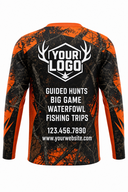 Blaze Camo Texture — Hunting-Guide Crew Uniform (Custom AOP)