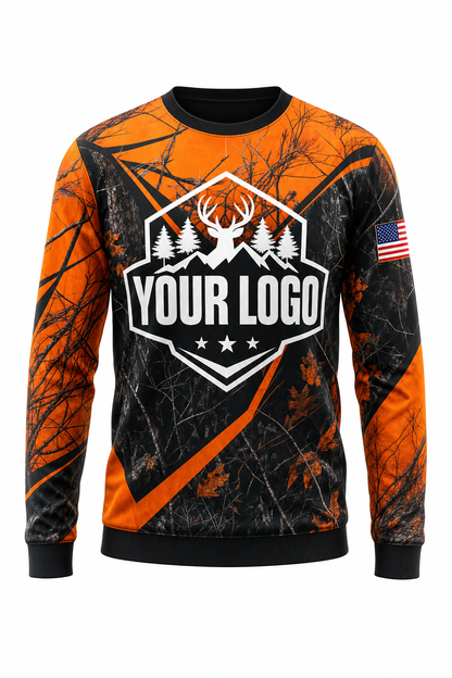 Blaze Camo Texture — Hunting-Guide Crew Uniform (Custom AOP)
