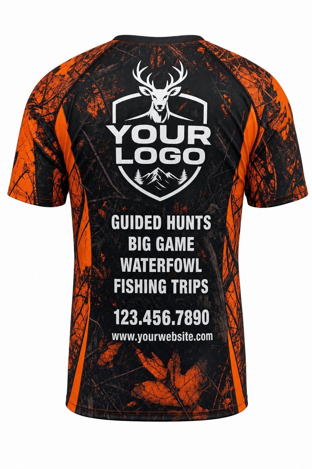 Blaze Camo Texture — Hunting-Guide Crew Uniform (Custom AOP)