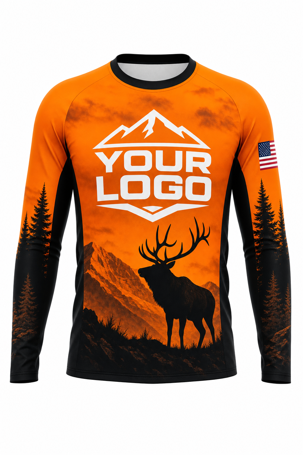Blaze Elk — Hunting-Guide Crew Uniform (Custom AOP)