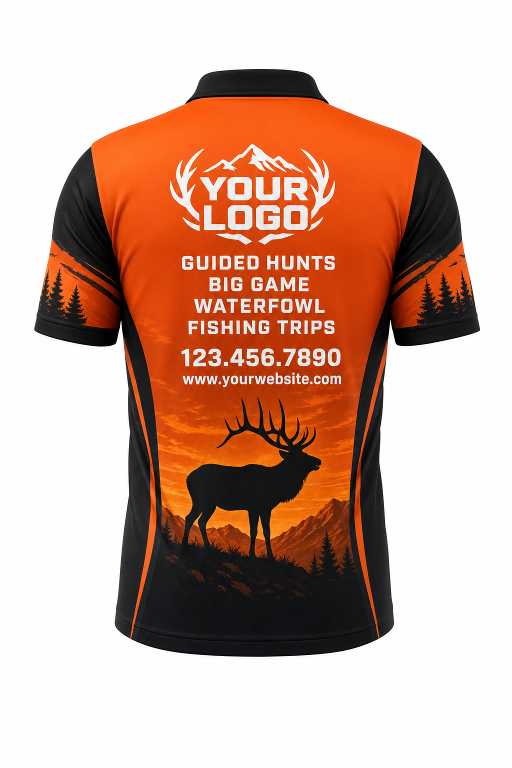 Blaze Elk — Hunting-Guide Crew Uniform (Custom AOP)
