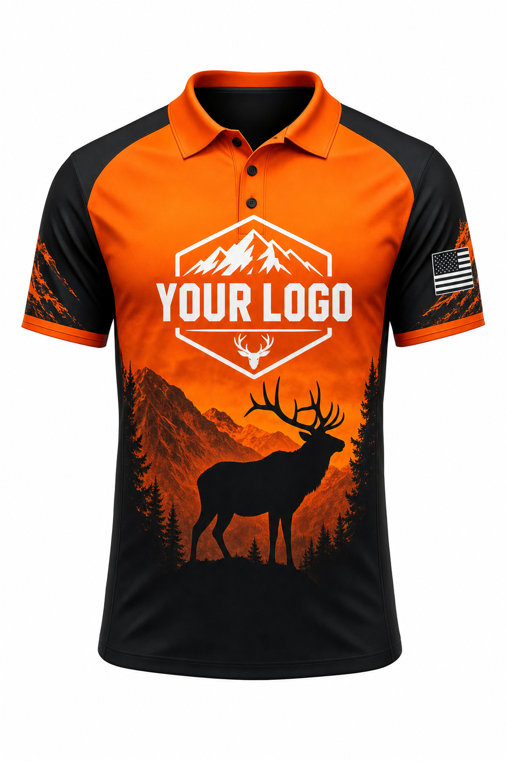 Blaze Elk — Hunting-Guide Crew Uniform (Custom AOP)