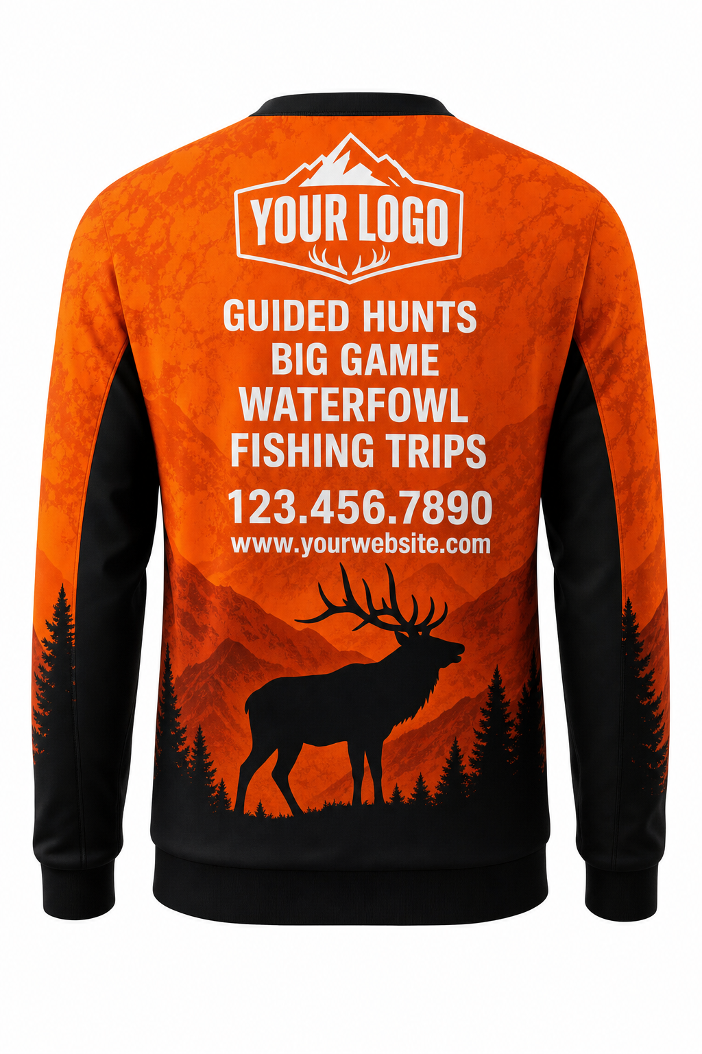 Blaze Elk — Hunting-Guide Crew Uniform (Custom AOP)
