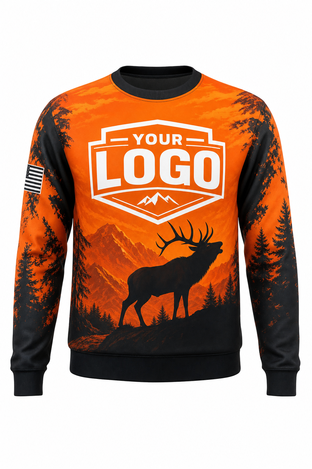 Blaze Elk — Hunting-Guide Crew Uniform (Custom AOP)