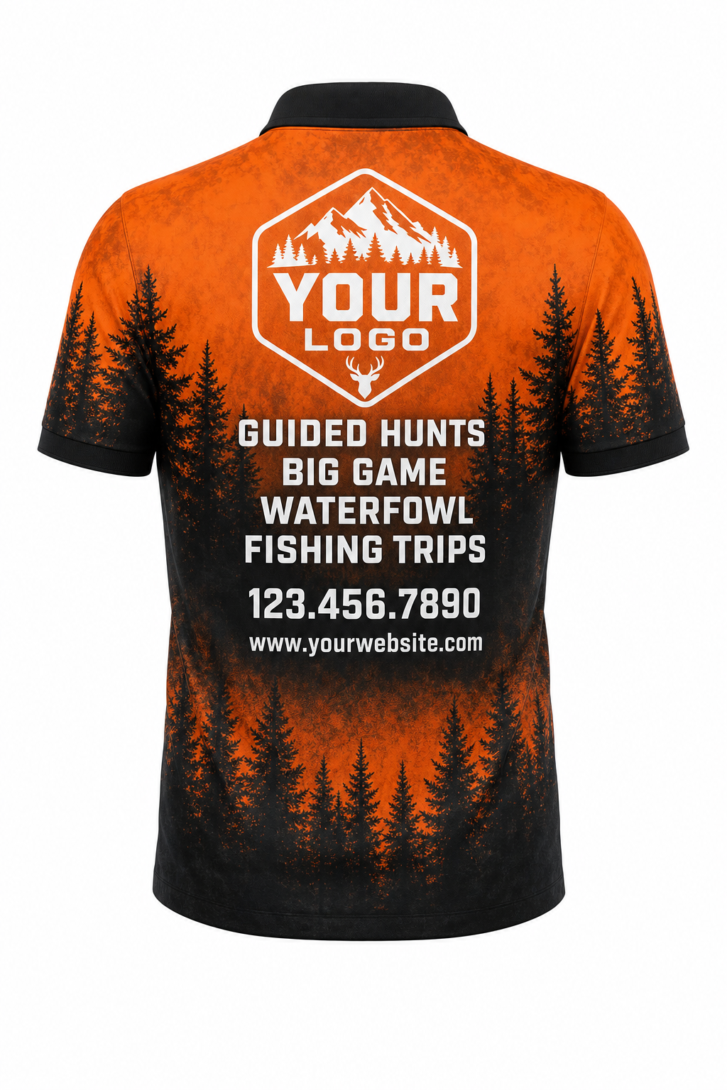Blaze Pine Forest — Hunting-Guide Crew Uniform (Custom AOP)