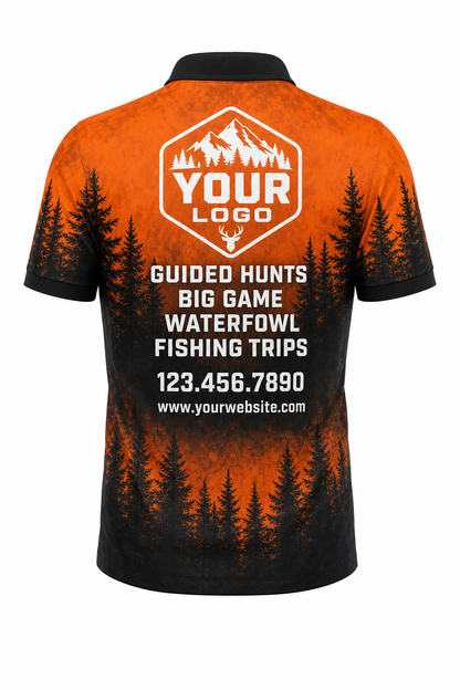 Blaze Pine Forest — Hunting-Guide Crew Uniform (Custom AOP)