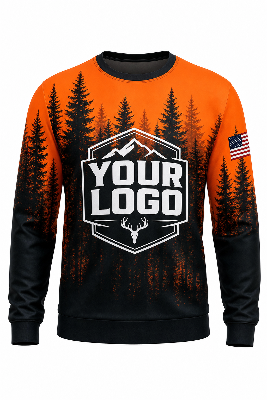 Blaze Pine Forest — Hunting-Guide Crew Uniform (Custom AOP)