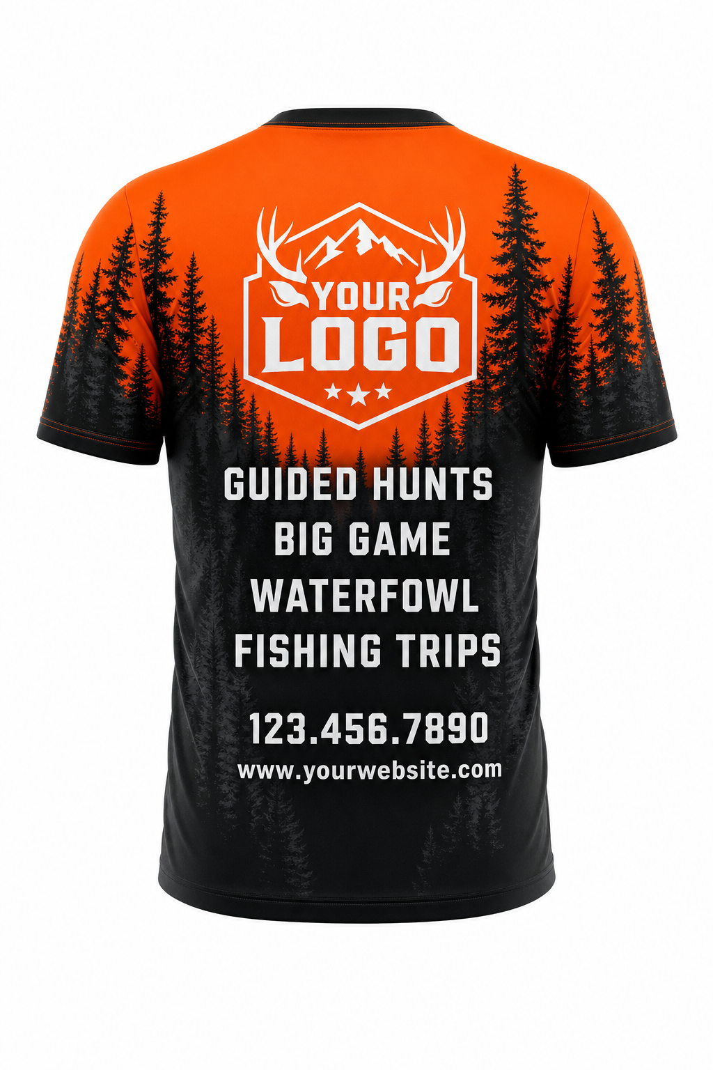 Blaze Pine Forest — Hunting-Guide Crew Uniform (Custom AOP)