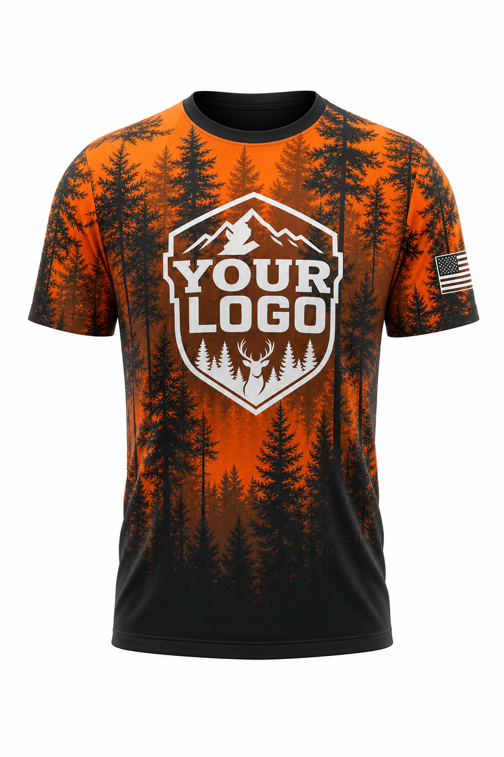 Blaze Pine Forest — Hunting-Guide Crew Uniform (Custom AOP)