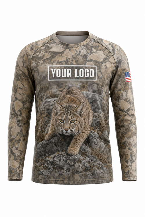 Bobcat Hunting Guide Crew Uniform - custom company logo all-over-print uniform