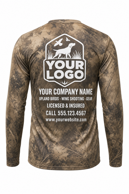 Bobwhite Quail Hunting Guide Crew Uniform - custom company logo all-over-print uniform