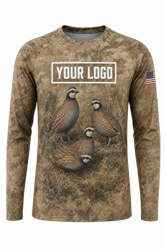 Bobwhite Quail Hunting Guide Crew Uniform - custom company logo all-over-print uniform