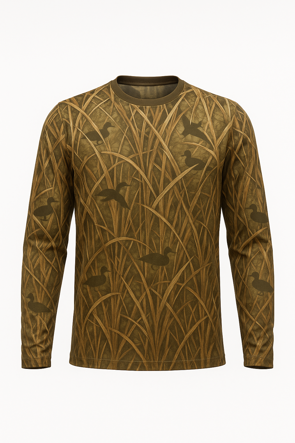 Marsh Grass Duck Camo All-Over-Print Shirt