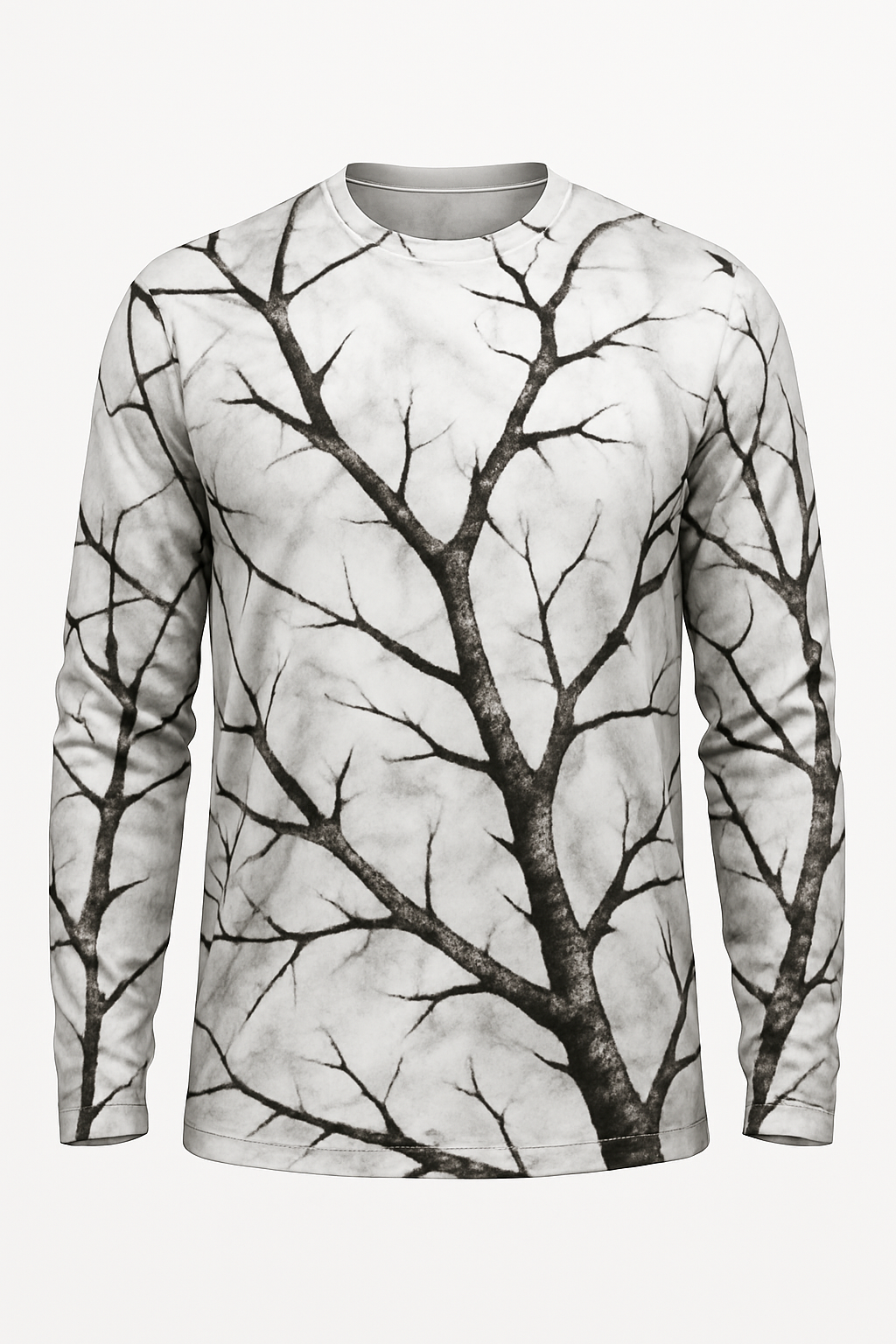 Snow Branch Camo all over print long sleeve hunting shirt