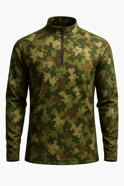 Forest Digital Camo all over print long sleeve hunting shirt
